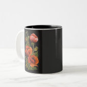 2 Couleurs Tasse florale Muhu (Devant gauche)