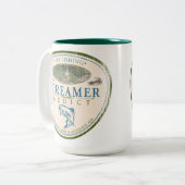 2 Couleurs Tasse Flyfishing d'intoxiqué de flamme (Devant gauche)