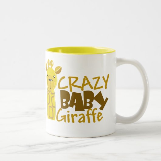 2 Couleurs Tasse folle de girafe de bébé (Droit)