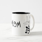 2 Couleurs Tasse folle de maman (Devant droit)