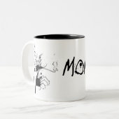 2 Couleurs Tasse folle de maman (Devant gauche)
