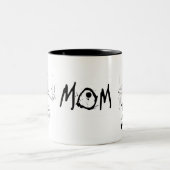 2 Couleurs Tasse folle de maman (Centre)