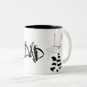 2 Couleurs Tasse folle de papa (Devant droit)