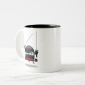 2 Couleurs Tasse folle de qualifications de Ninja (Devant gauche)
