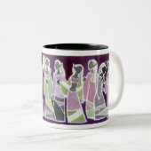 2 Couleurs Tasse foncée de lanternes d'Elven (Devant droit)