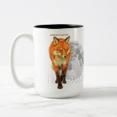 2 Couleurs Tasse Fox Moon Né pour Errer (Gauche)