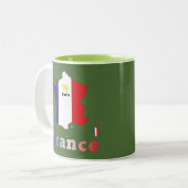 2 Couleurs Tasse française (Devant gauche)