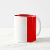 2 Couleurs Tasse française de drapeau (Devant droit)