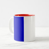 2 Couleurs Tasse française de drapeau (Devant gauche)