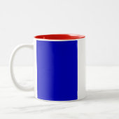 2 Couleurs Tasse française de drapeau (Gauche)