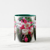 2 Couleurs Tasse Fuschia Rose et Blanc (Centre)