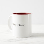 2 Couleurs Tasse gauchère de conversation de poney (Devant gauche)