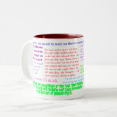 2 Couleurs Tasse gesticulée "par atlas" - customisée (Devant gauche)