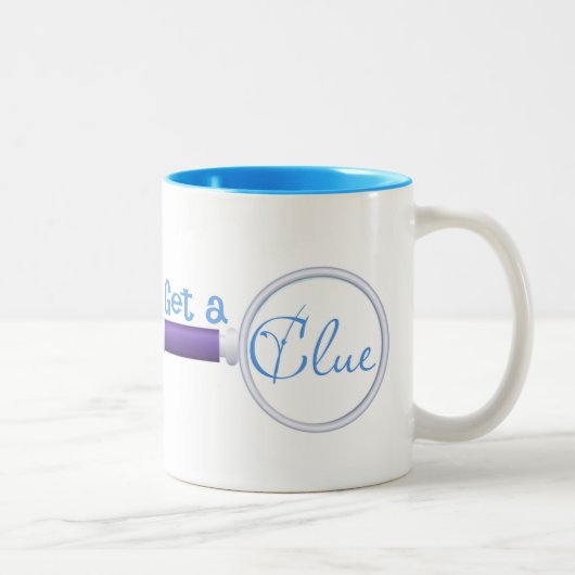 2 Couleurs Tasse Get A Clue (Droit)