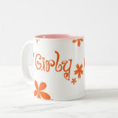 2 Couleurs Tasse Girly (Devant gauche)