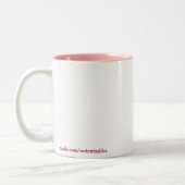 2 Couleurs Tasse Girly de crâne (Gauche)