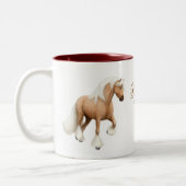 2 Couleurs Tasse gitane de cheval d'épi (Gauche)