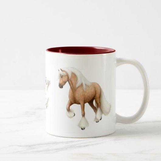 2 Couleurs Tasse gitane de cheval d'épi (Droit)