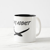 2 Couleurs Tasse Gliding Addict (Devant droit)