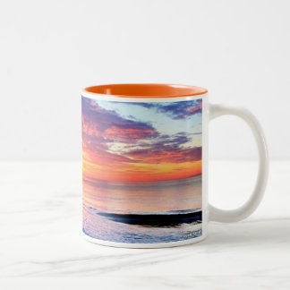 2 Couleurs tasse glorieuse de lever de soleil