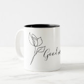 2 Couleurs Tasse "Good Vibes" Rose (Devant gauche)