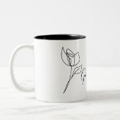 2 Couleurs Tasse "Good Vibes" Rose (Gauche)