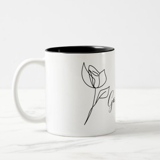 2 Couleurs Tasse "Good Vibes" Rose (Gauche)