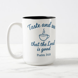 2 Couleurs Tasse « Goûtez et voyez que le Seigneur est bon »