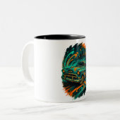 2 Couleurs Tasse Graffiti Voiture Classique (Devant gauche)