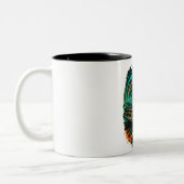2 Couleurs Tasse Graffiti Voiture Classique (Gauche)