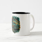 2 Couleurs Tasse Graffiti Voiture Classique (Devant droit)