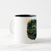 2 Couleurs Tasse Graffiti Voiture Classique (Devant gauche)