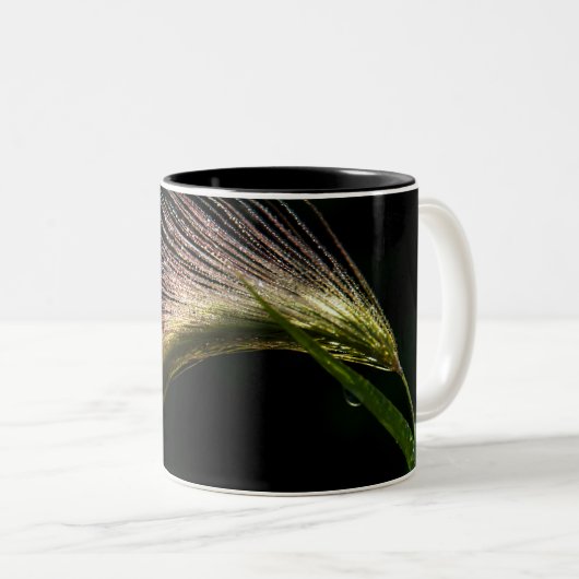 2 Couleurs tasse graminée avec la rosée (Devant droit)