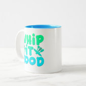 2 Couleurs Tasse graphique Whip It Good (Devant gauche)