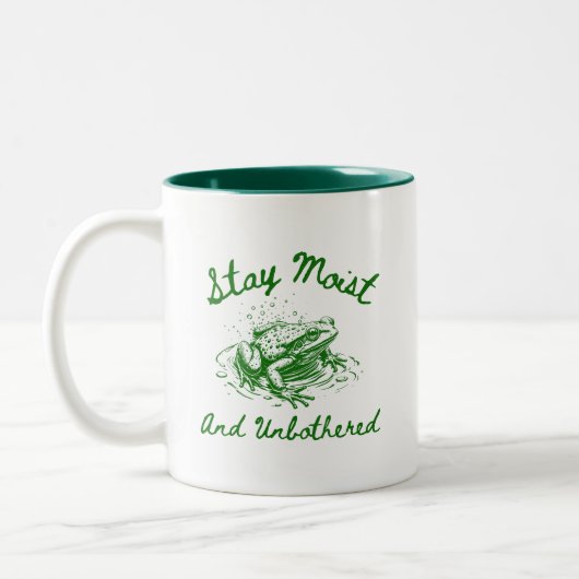 2 Couleurs Tasse Grenouille « Reste Hydraté & Sans Soucis » – (Gauche)