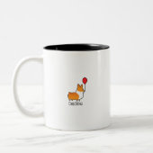 2 Couleurs Tasse grincheuse de corgi (Gauche)