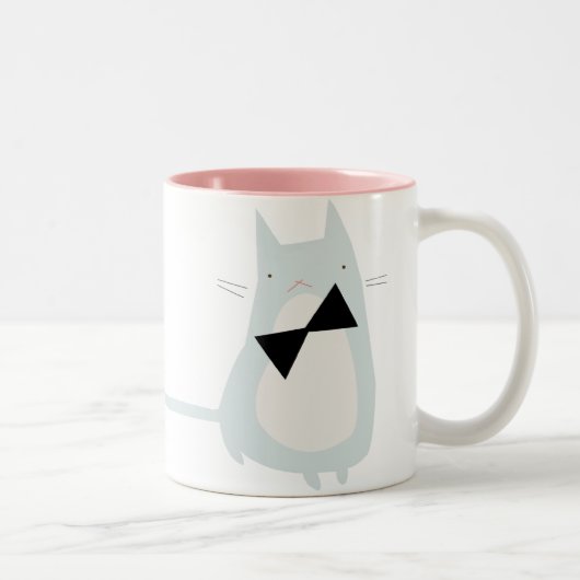 2 Couleurs Tasse grincheuse de Kitty (Droit)
