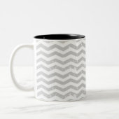 2 Couleurs Tasse grise de Chevron (Gauche)