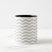 2 Couleurs Tasse grise de Chevron (Centre)