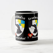 2 Couleurs Tasse grisonne de Grigioni (Devant gauche)