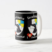 2 Couleurs Tasse grisonne de Grigioni (Devant droit)