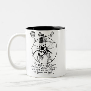 2 Couleurs Tasse "Guêpe-Surfante" de 2-Ton de FICTS