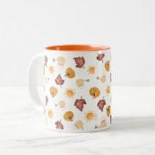 2 Couleurs Tasse « Hello Fall » | Esthétique Automnale Cosy | (Devant gauche)