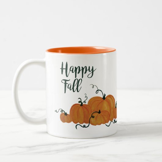 2 Couleurs Tasse heureuse d'automne (Gauche)