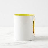 2 Couleurs Tasse heureuse de banane (Centre)