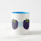 2 Couleurs Tasse heureuse de Blackberry (Centre)