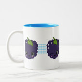 2 Couleurs Tasse heureuse de Blackberry (Gauche)