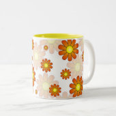 2 Couleurs Tasse heureuse de fleur de printemps (Devant droit)