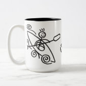 2 Couleurs Tasse heureuse de kayak (Gauche)