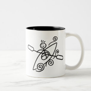 2 Couleurs Tasse heureuse de kayak